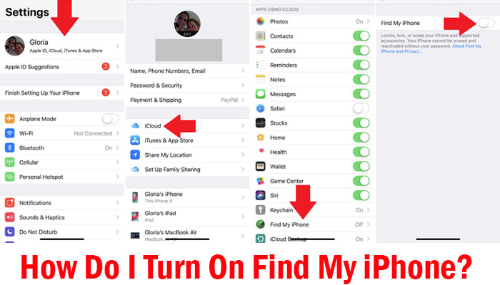 How Do I Turn On Find My iPhone?