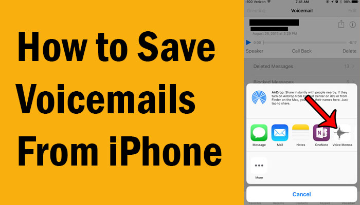How to Save Voicemails From iPhone