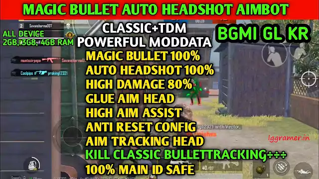 Bgmi 1.9 Magic bullet tracking auto headshot config file